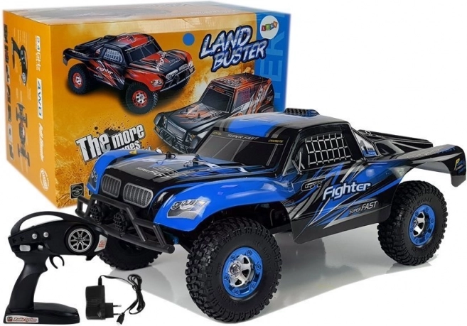 Coche RC 4x4 pick-up 1:12 con velocidad de hasta 40 km/h – azul