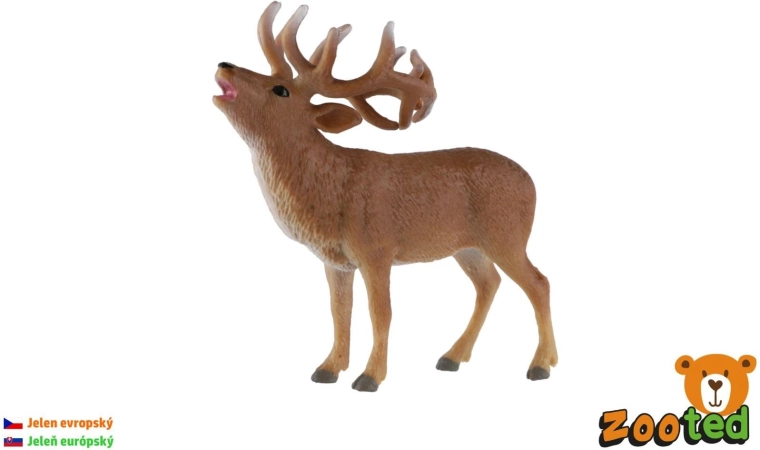 Figura de ciervo europeo de 13 cm