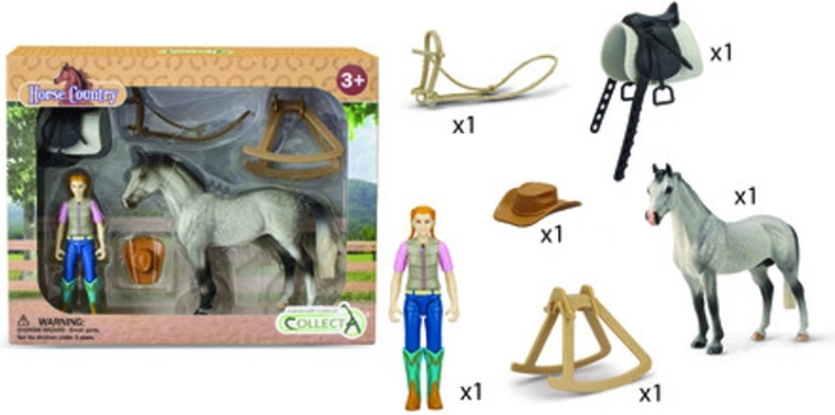 Jinet​e con caballo y accesorios