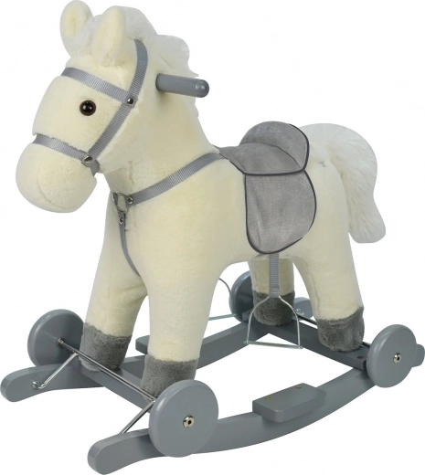 Caballito balancín con ruedas Chipolino - blanco
