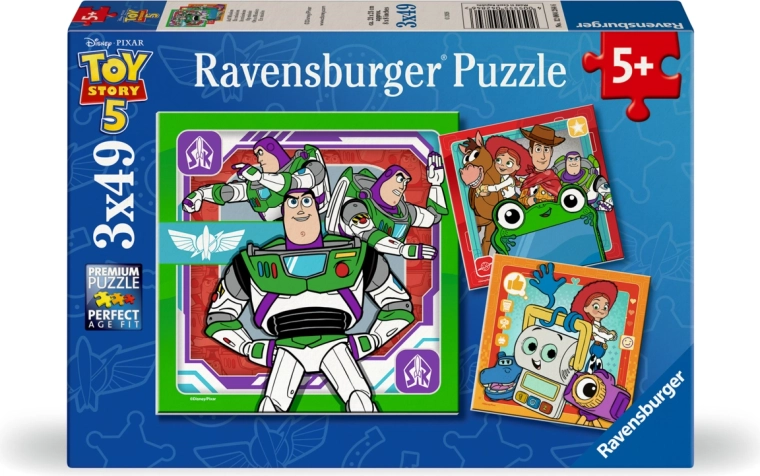 Puzzle Ravensburger Toy Story: Historia de juguetes 5 (3x49 piezas)