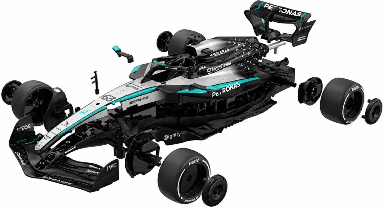 Kit de construcción y modelo RC en uno
