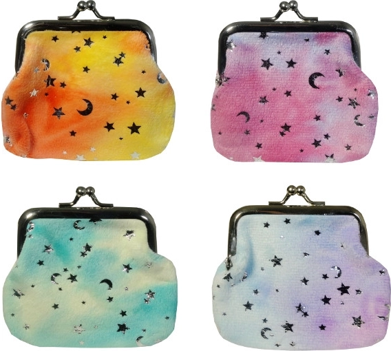 Cartera de ante con estrellitas - 1 pieza
