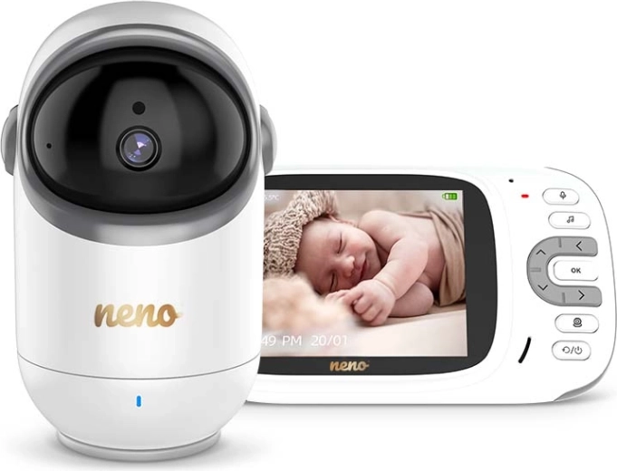 Neno Berkano vigilabebés con cámara giratoria y pantalla de 3,2"
