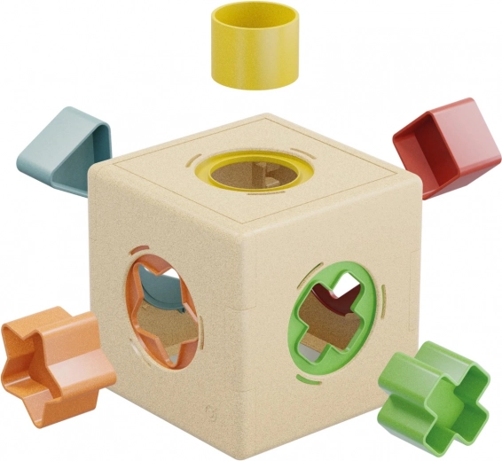 Quercetti encajable Kubo PlayBio: cubo de formas para bebés