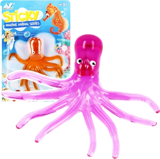 Pulpo de goma adhesivo