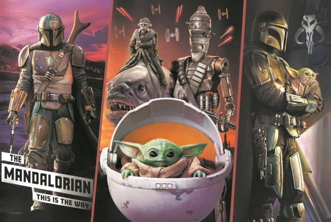 Puzle de 300 piezas – Baby Yoda misterioso (STAR WARS: THE MANDALORIAN) – TREFL