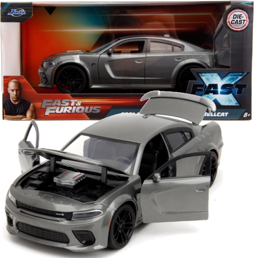 Modelo metálico 2021 Dodge Charger SRT Hellcat FAST & FURIOUS 19 cm