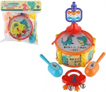 Set de instrumentos musicales para niños con dinosaurios