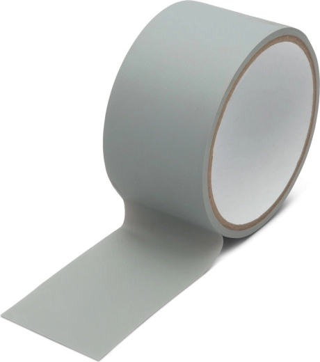 Cinta adhesiva de PVC gris de 8 m × 50 mm