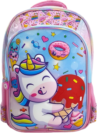 Mochila escolar luminosa Unicornio 43 cm