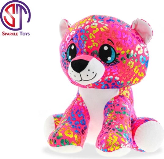 Leopardo de peluche Rainbow Star Sparkle 24 cm sentado