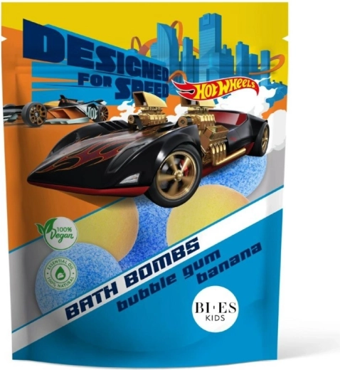 Bombas de baño HOT WHEELS con aroma a chicle y plátano