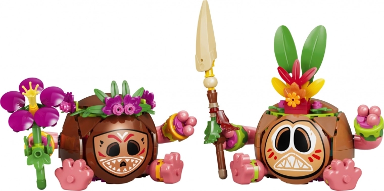 2 personajes Kakamora construibles de la película Vaiana
