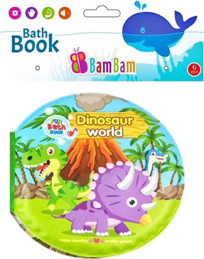 Libro de baño de dinosaurios con sonido