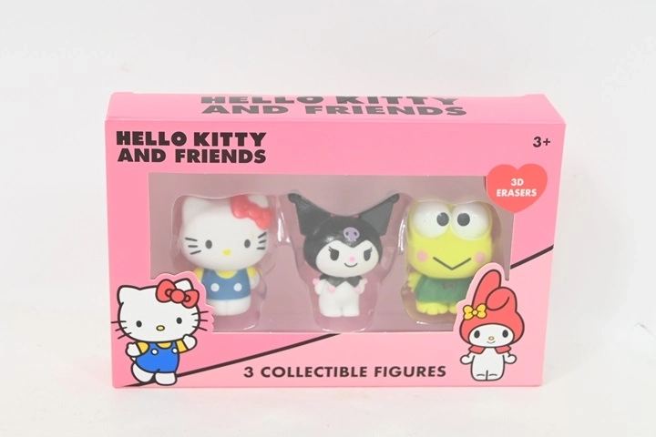 Hello Kitty and Friends gomas 3D para borrar – set de 3 uds.