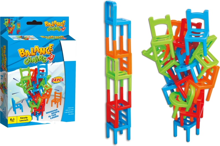 Mini juego de apilar Krzesła para niños y adultos