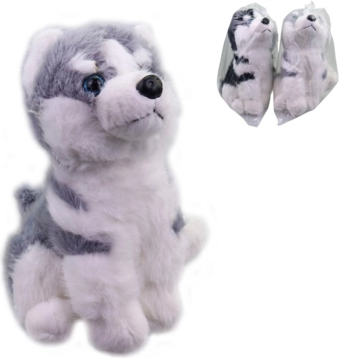Perrito de peluche Husky 25 cm