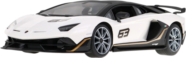 Modelo RC Lamborghini Aventador SVJ 1:14 con mando tipo volante 2,4 GHz de Rastar