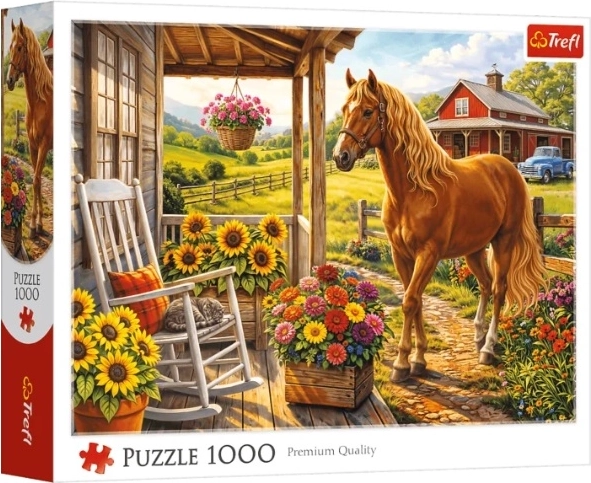 Puzzle «Caballo en la granja» 1000 piezas