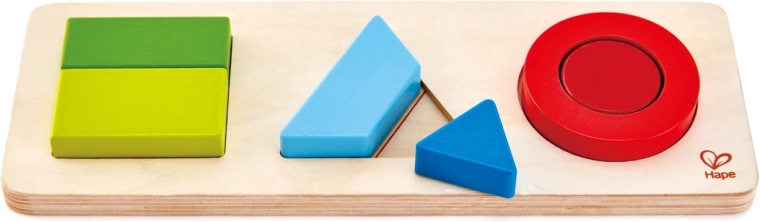 Puzle de madera de formas geométricas
