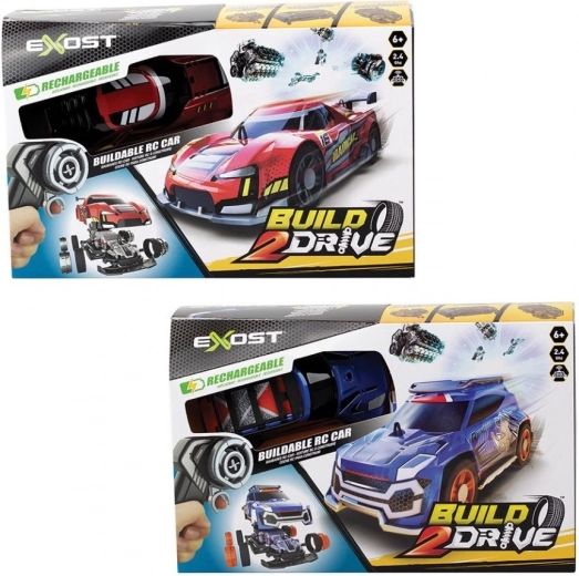 Coche de carreras R/C Build2 Drive 1:24 con carga rápida