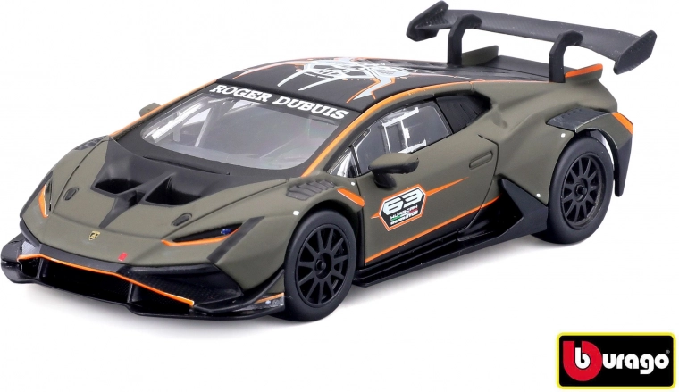 Modelo metálico BBURAGO 1:43 LAMBORGHINI Huracán Super Trofeo EVO2 en caja decorativa
