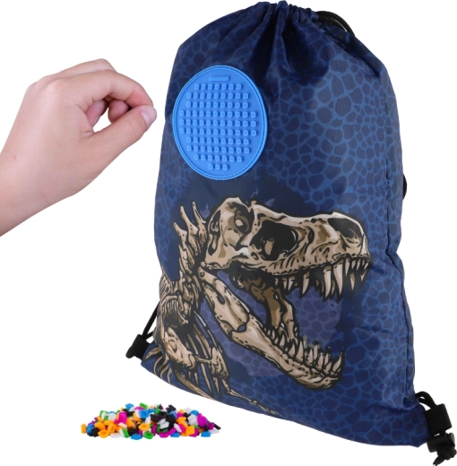 Pixie Crew saco de espalda de dinosaurio con panel pequeño
