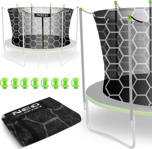 Red de protección interior Neo-Sport para cama elástica de 404 cm (13 ft) para 8 postes