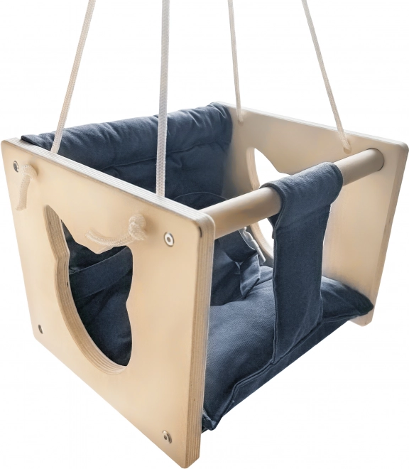 Columpio de madera para niños Gato