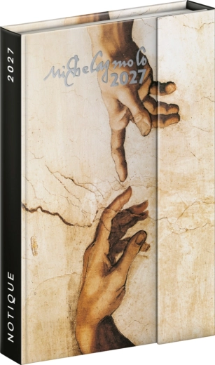 Agenda semanal magnética Notique Michelangelo 2027 11 × 16 cm