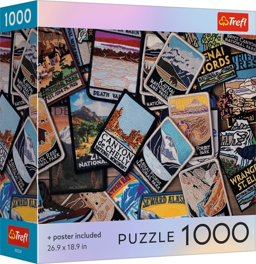 Puzzle Trefl Souvenirs americanos 1000 piezas