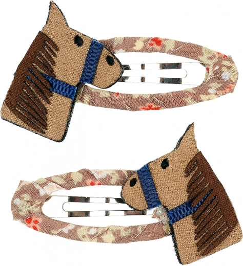 Horquillas para el pelo con motivo de caballitos – 2 uds.