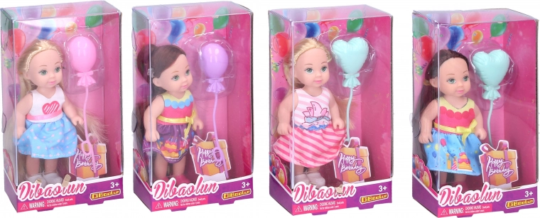 Muñeca con globo 11 cm