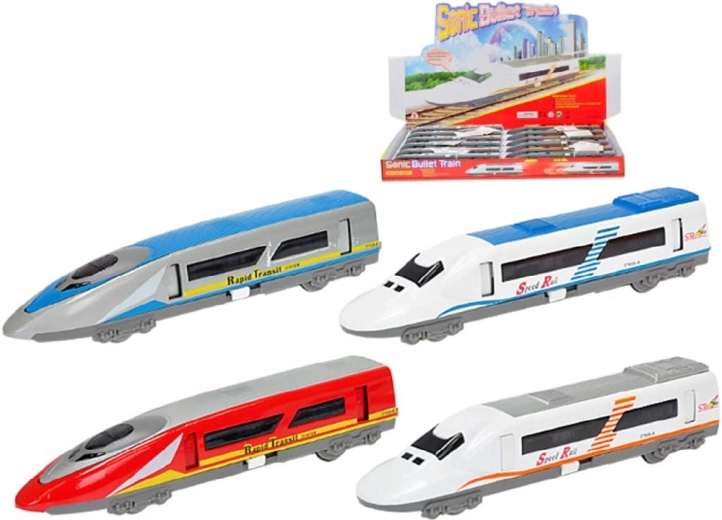 Tren de alta velocidad a pilas con luz y sonido 18,5 cm - 1 unidad