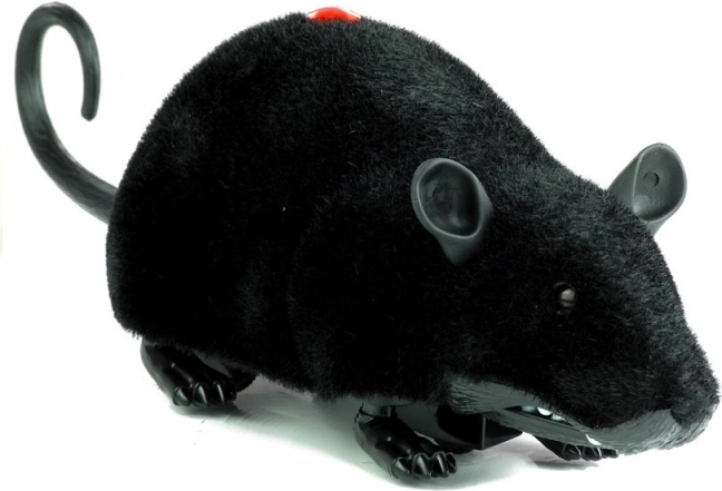 Gran ratón negro teledirigido R/C con ruedas