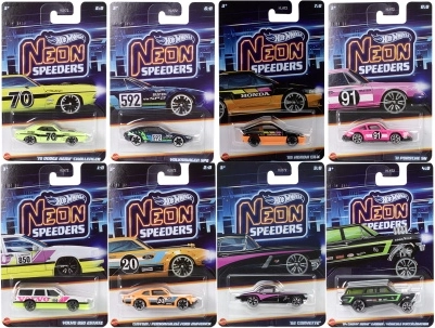 Hot Wheels colección neón – cochecito temático 1:64