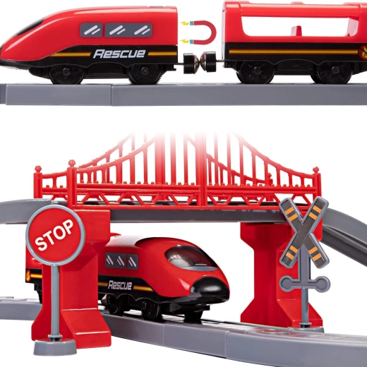 Tren eléctrico con sonidos realistas