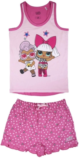 Pijama de mujer LOL en color rosa frambuesa