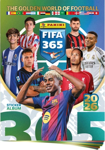 Panini FIFA 365 2025/2026 álbum coleccionable para pegatinas + hoja de pegatinas