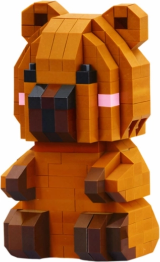 Adorable diseño pixelado de capibara