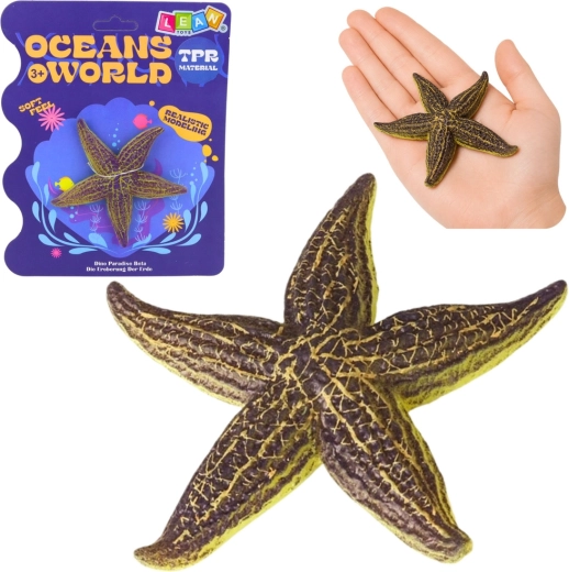 Figura realista de goma de estrella de mar 9,5 cm