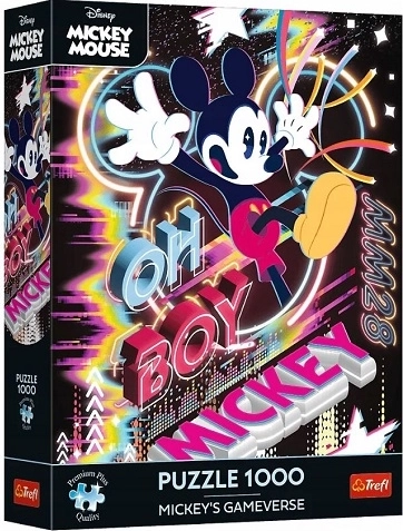 Puzzle Premium Plus Disney Mickey Mouse – Mundo virtual 1000 piezas - 1 unidad