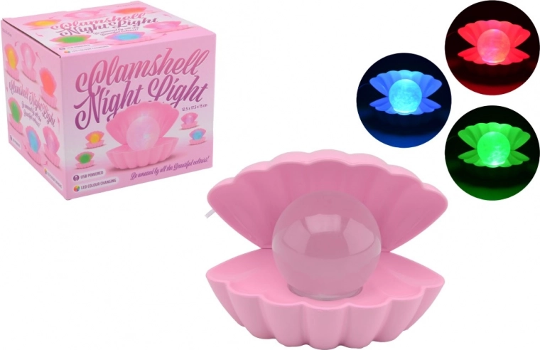 Lamparita Concha con Perla que cambia de color