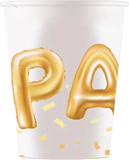 Vasos de papel para fiesta 200 ml (8 uds.)