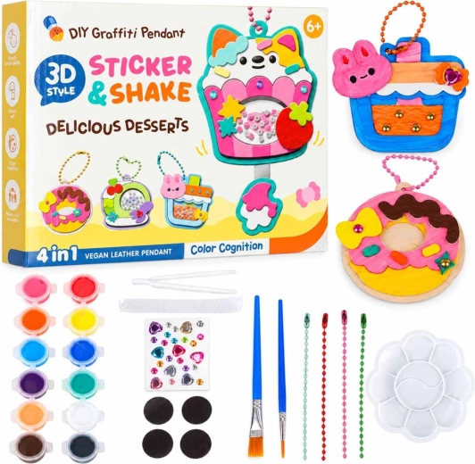 Set creativo para crear colgantes 3D Postres