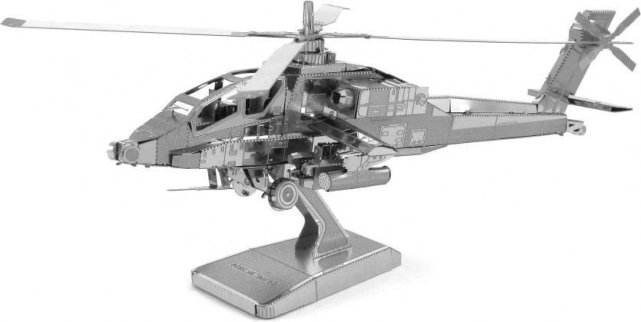 Rompecabezas 3D Metal Earth helicóptero AH-64 Apache