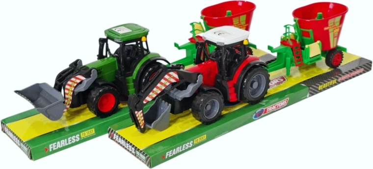Tractor con máquina agrícola remolcada - 1 unidad