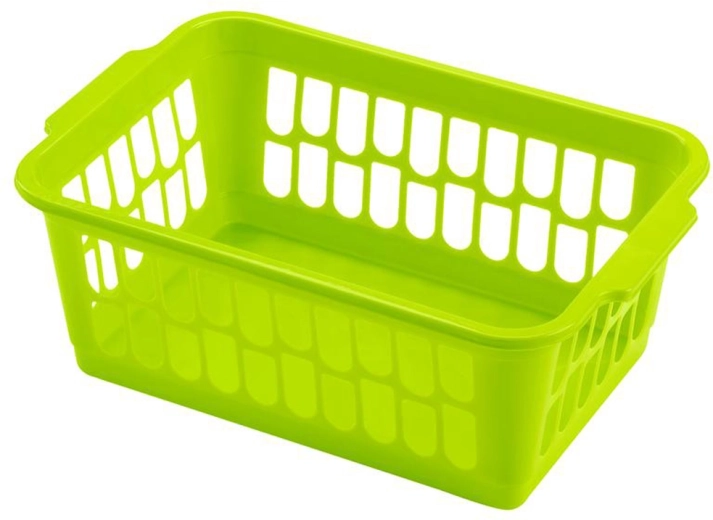 Cesta de plástico 30 × 20 × 11 cm, mezcla de colores