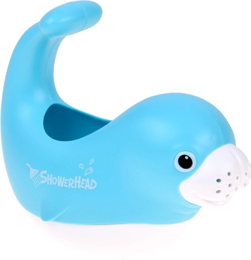 La foca como regadera para verter agua